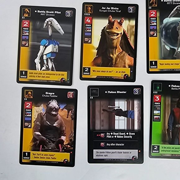 1999 Star Wars Young Jedi CCG Collectible Trading Card Game Lot of 11 - Picture 5 of 8